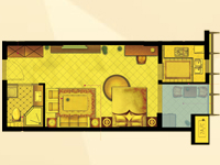 A户型2室2厅1卫1厨97.00㎡